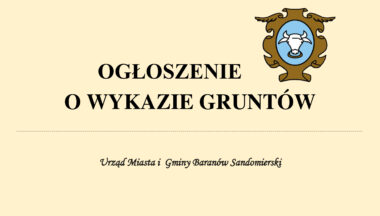 Zdjęcie dla artykułu Ogłoszenie o wykazie gruntów