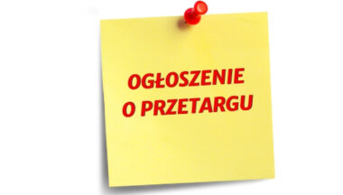 Zdjęcie dla artykułu Ogłoszenie o przetargu