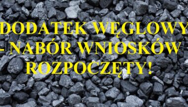Zdjęcie dla artykułu Dodatek węglowy! Od dziś mieszkańcy mogą składać wnioski!