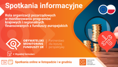 Zdjęcie dla artykułu Obywatelski monitoring funduszy europejskich – nie przegap!