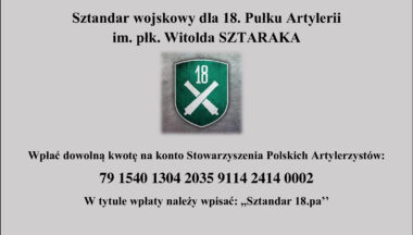 Zdjęcie dla artykułu Wesprzyj zakup sztandaru dla jednostki wojskowej w Nowej Dębie!