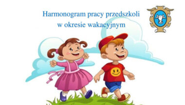 Zdjęcie dla artykułu Harmonogram pracy przedszkoli w okresie wakacji