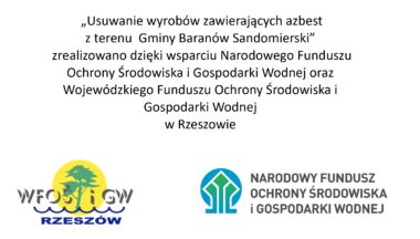 Zdjęcie dla artykułu Usuwanie azbestu z terenu Miasta i Gminy Baranów Sandomierski w roku 2023 zakończone