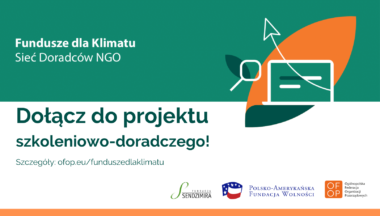 Zdjęcie dla artykułu Projekt „Fundusze dla Klimatu – Sieć Doradców NGO”