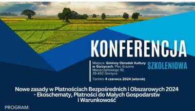 Zdjęcie dla artykułu Konferencja szkoleniowa dla rolników i doradców rolniczych