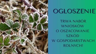 Zdjęcie dla artykułu Rolniku! Trwa nabór wniosków o oszacowanie szkód w gospodarstwach rolnych!