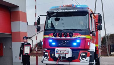 Zdjęcie dla artykułu Nowy Samochód Ratowniczo-Gaśniczy w jednostce OSP Dąbrowica