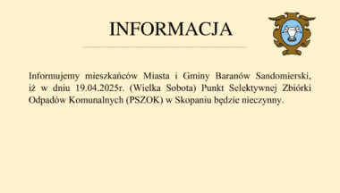 Zdjęcie dla artykułu 19 kwietnia – PSZOK nieczynny!