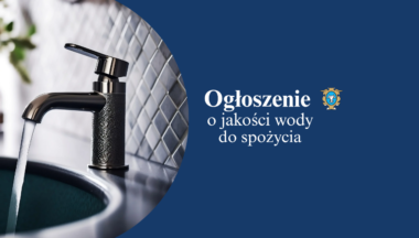 Zdjęcie dla artykułu Ogłoszenie dot. jakości wody