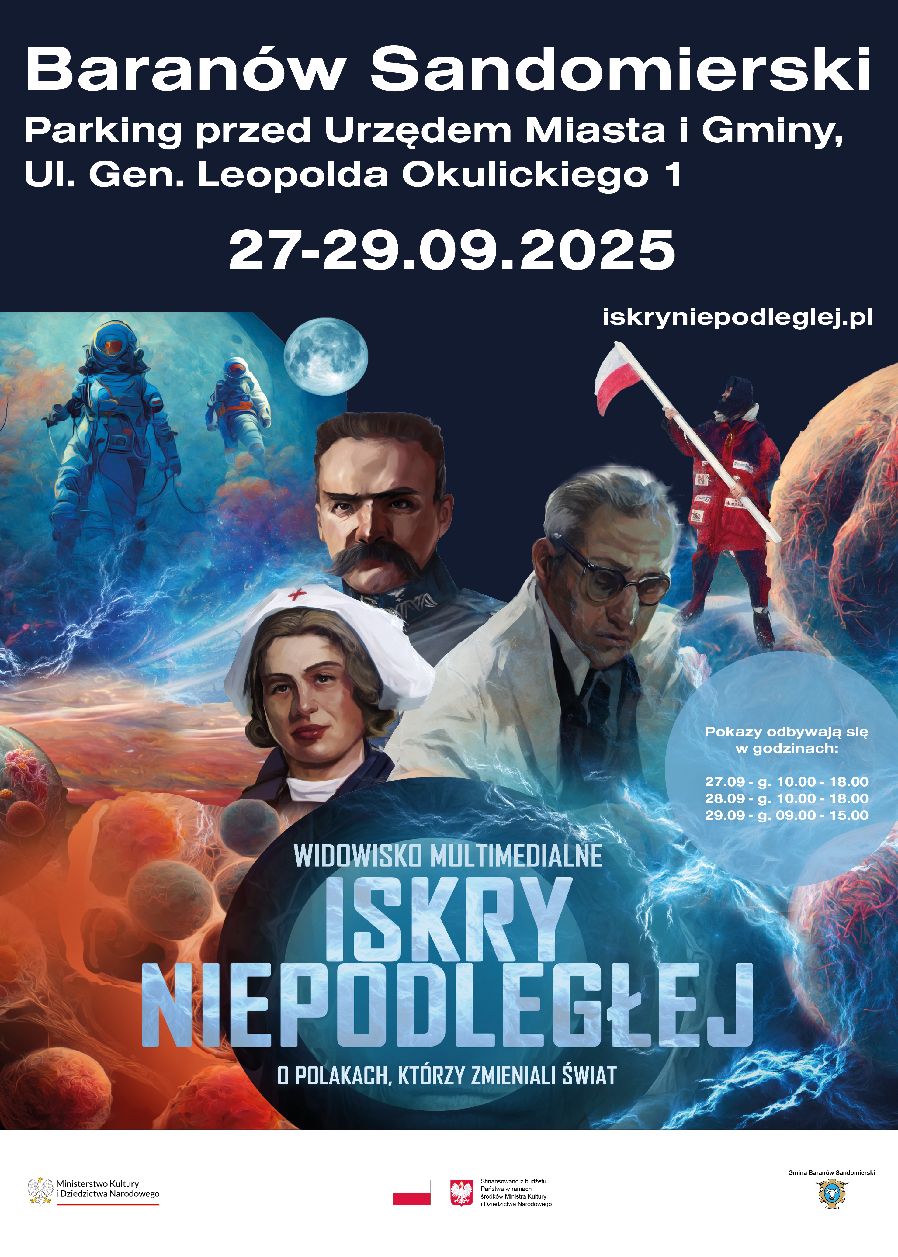 „Iskry Niepodległej” – multimedialne widowisko w Baranowie Sandomierskim