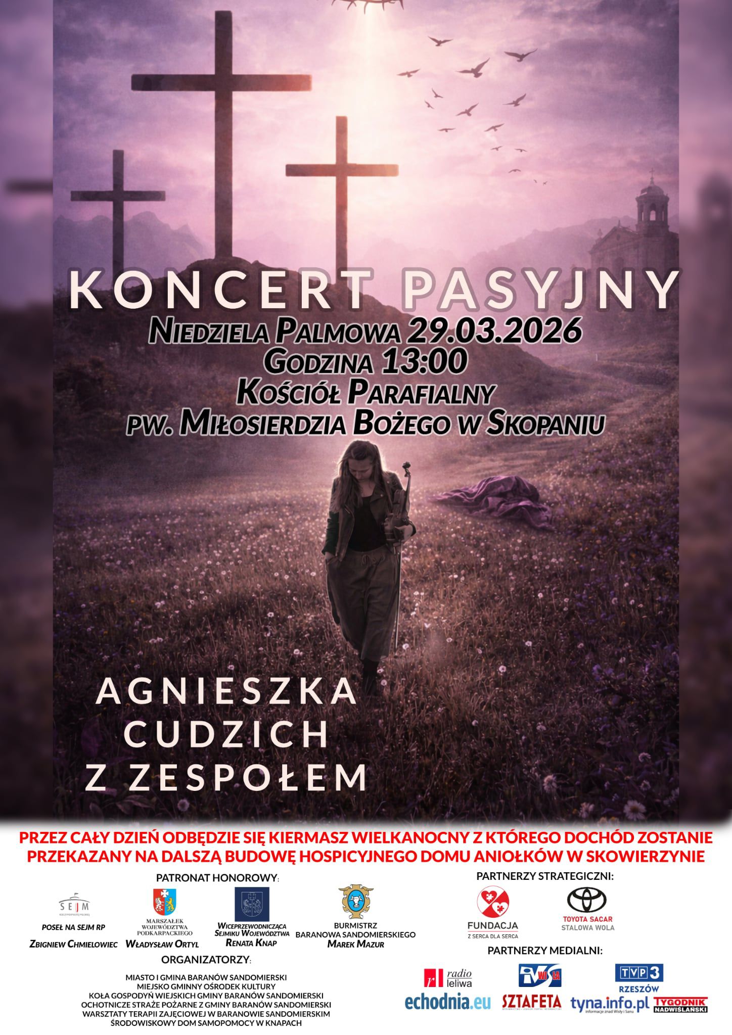 Zapraszamy w Niedzielę Palmową do Skopania na Konkurs Palm i Koncert Pasyjny