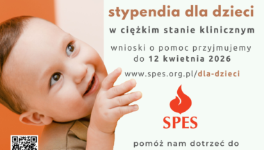 Zdjęcie dla artykułu Roczne stypendium Stowarzyszenia SPES – stypendia dla dzieci w ciężkim stanie klinicznym