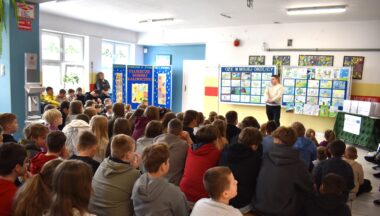 Zdjęcie dla artykułu Akcja edukacyjno-informacyjna w Zespole Szkół w Skopaniu