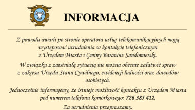 Zdjęcie dla artykułu Informacja dla mieszkańców