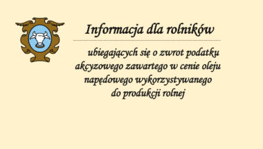Zdjęcie dla artykułu Informacja dla rolników