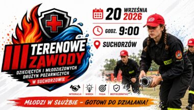 Zdjęcie dla wydarzenia III Terenowe Zawody Dziecięcych i Młodzieżowych Drużyn Pożarniczych w Suchorzowie
