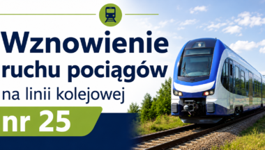 Zdjęcie dla artykułu Wznowienie ruchu pociągów na linii kolejowej nr 25